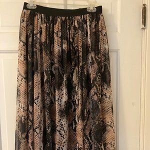 Zara skirt Size Medium brown print